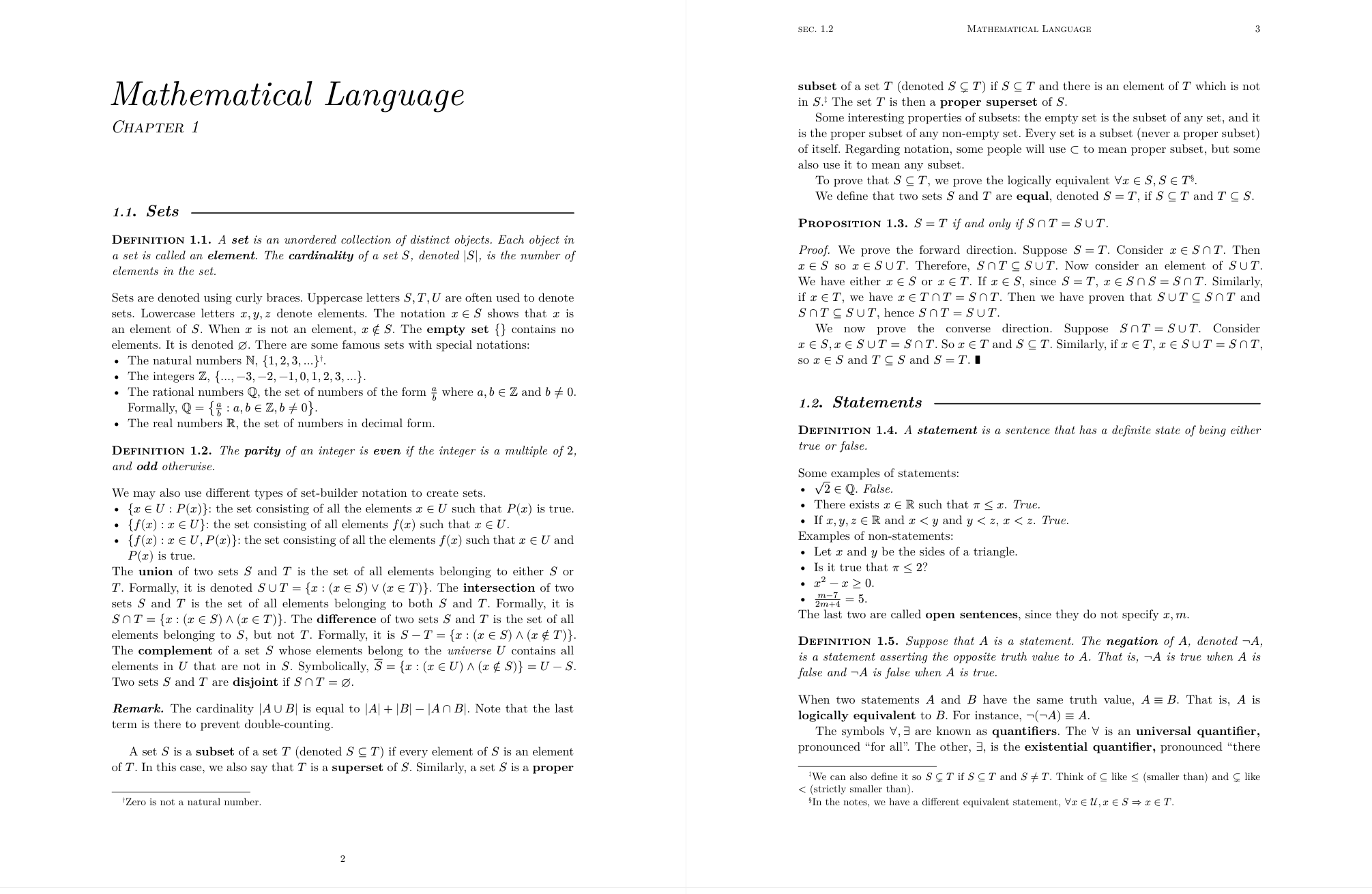 Image of two pages from my typed notes.